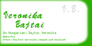 veronika bajtai business card